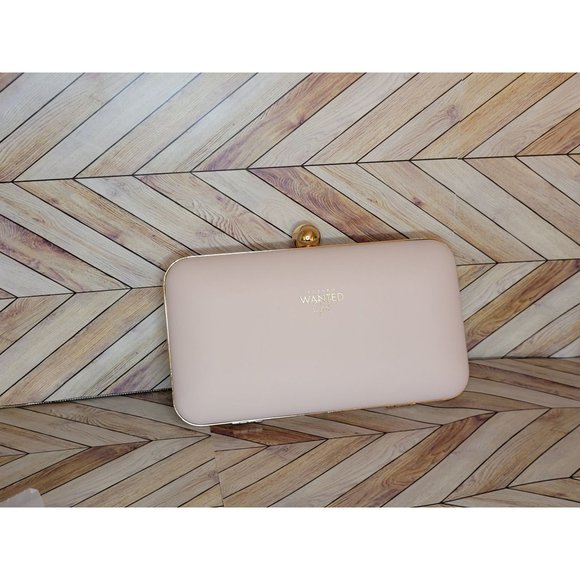 New Azzaro Parfums Girl Wanted Pink Gold Small Clutch Evening Bag - Picture 2 of 5